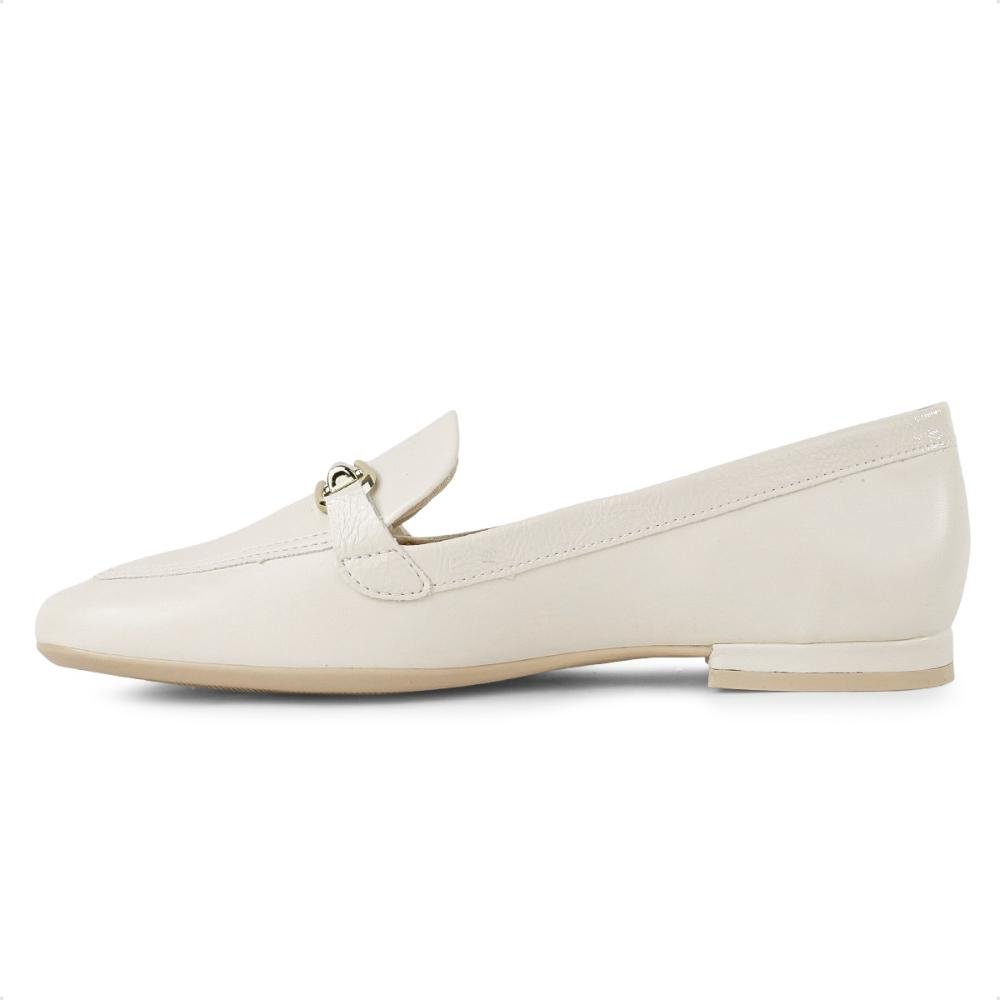 Mocassim Comfortflex Metallic Detail Feminino Bege 2
