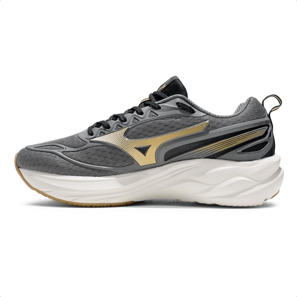 Tênis Mizuno Space 5 Masculino Cinza/Dourado 2