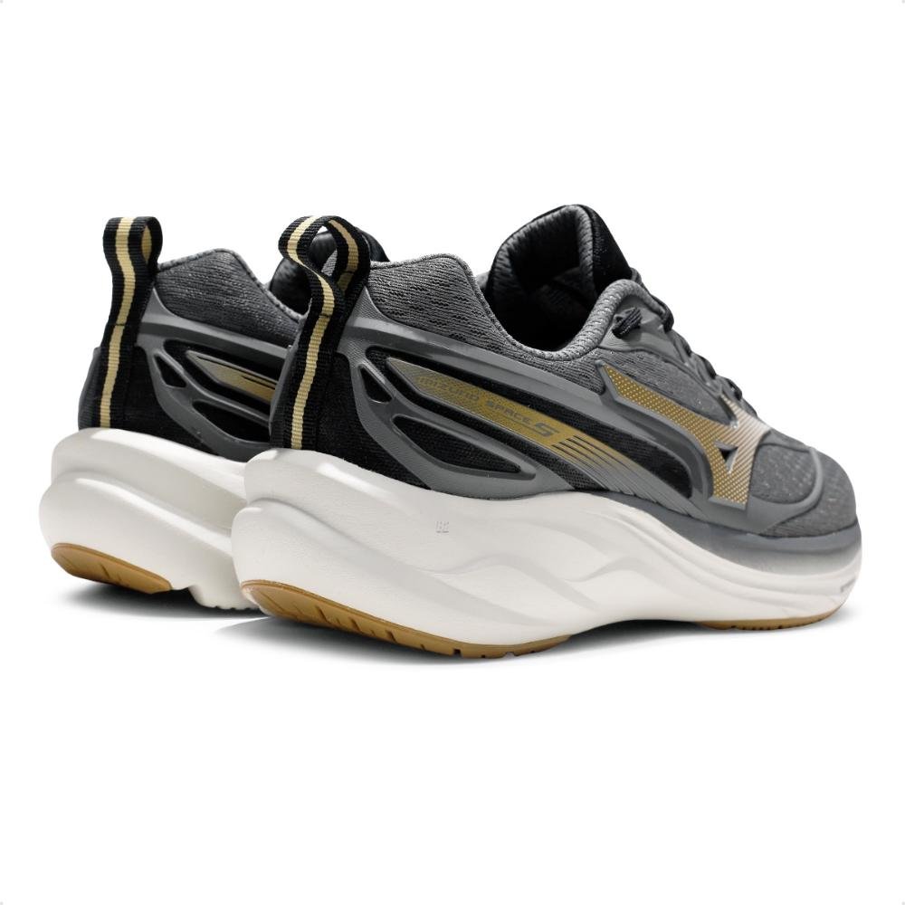 Tênis Mizuno Space 5 Masculino Cinza/Dourado 5