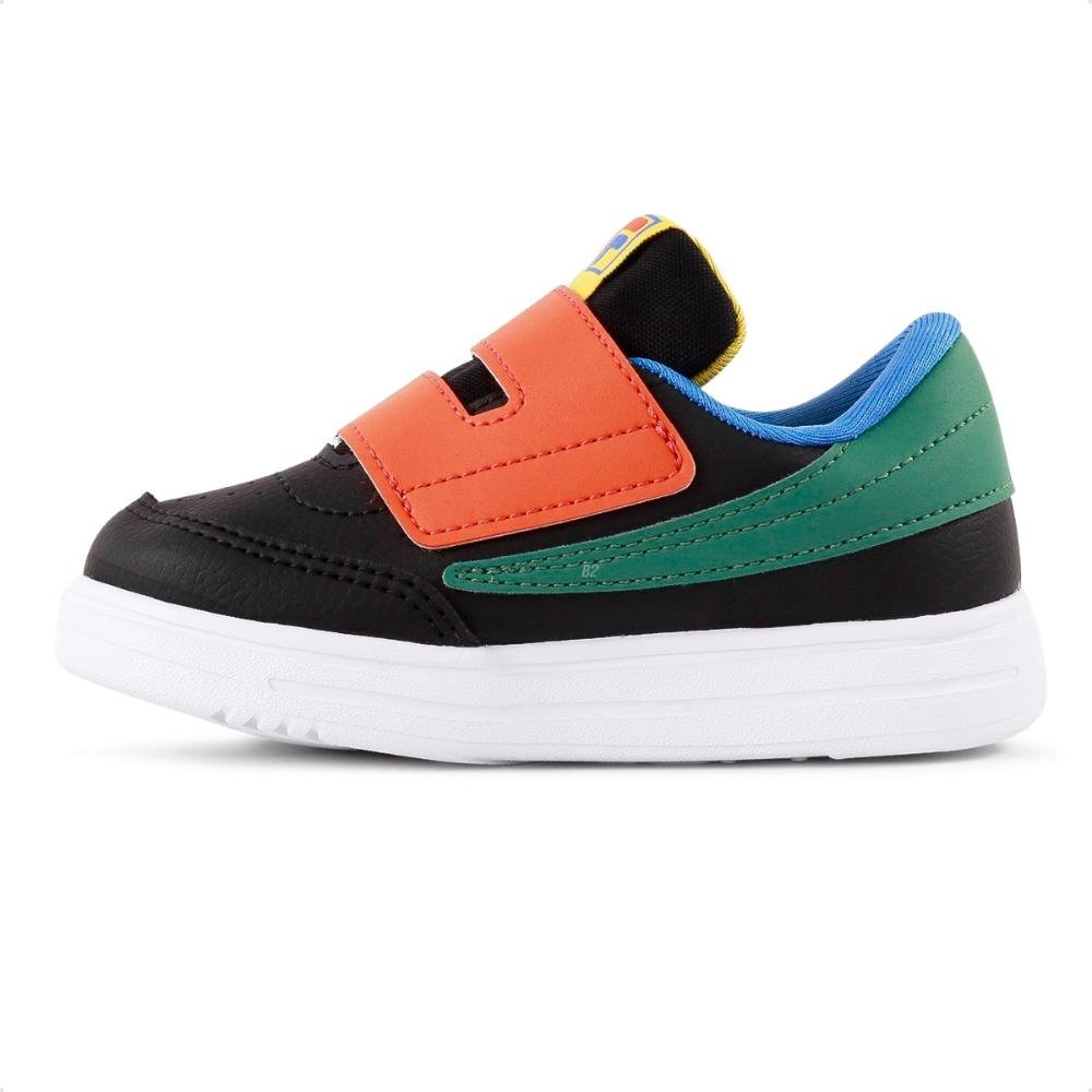 Tênis Fila Tennis 88 Baby Preto/Laranja 2