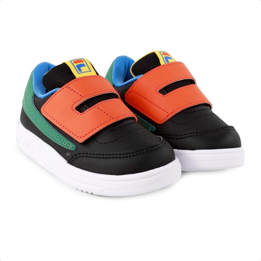 Tênis Fila Tennis 88 Baby Preto/Laranja 3
