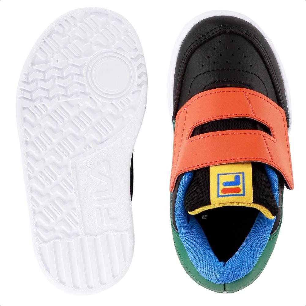 Tênis Fila Tennis 88 Baby Preto/Laranja 6
