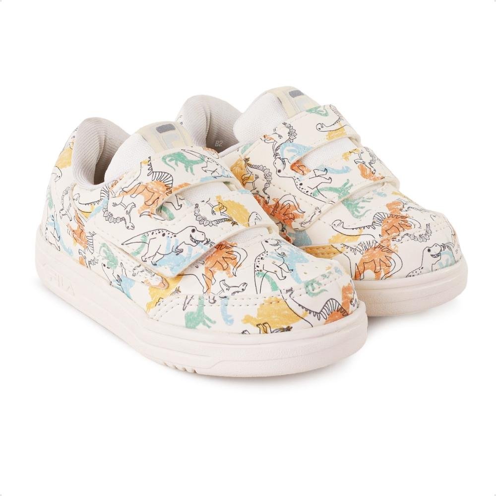 Tênis Fila Tennis 88 Baby Bege/Laranja 3