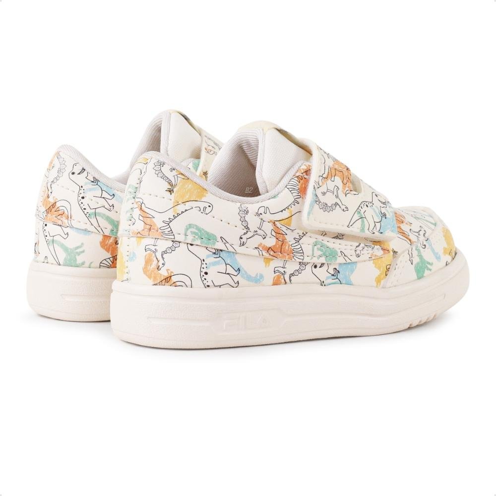 Tênis Fila Tennis 88 Baby Bege/Laranja 5