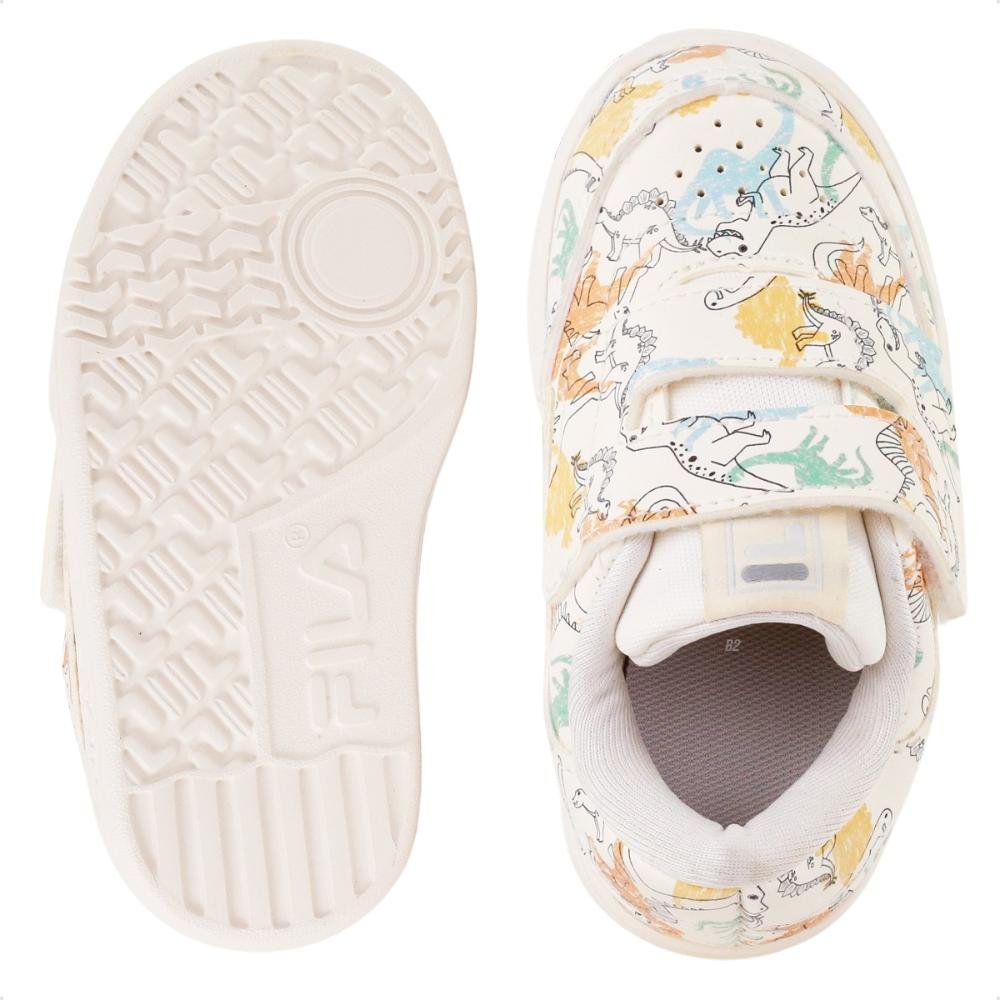 Tênis Fila Tennis 88 Baby Bege/Laranja 6