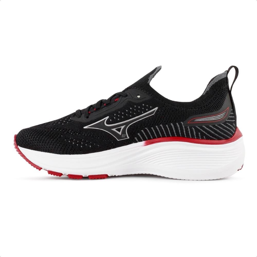 Tênis Mizuno Cool Ride 3 Junior Unissex Preto/Vermelho 2