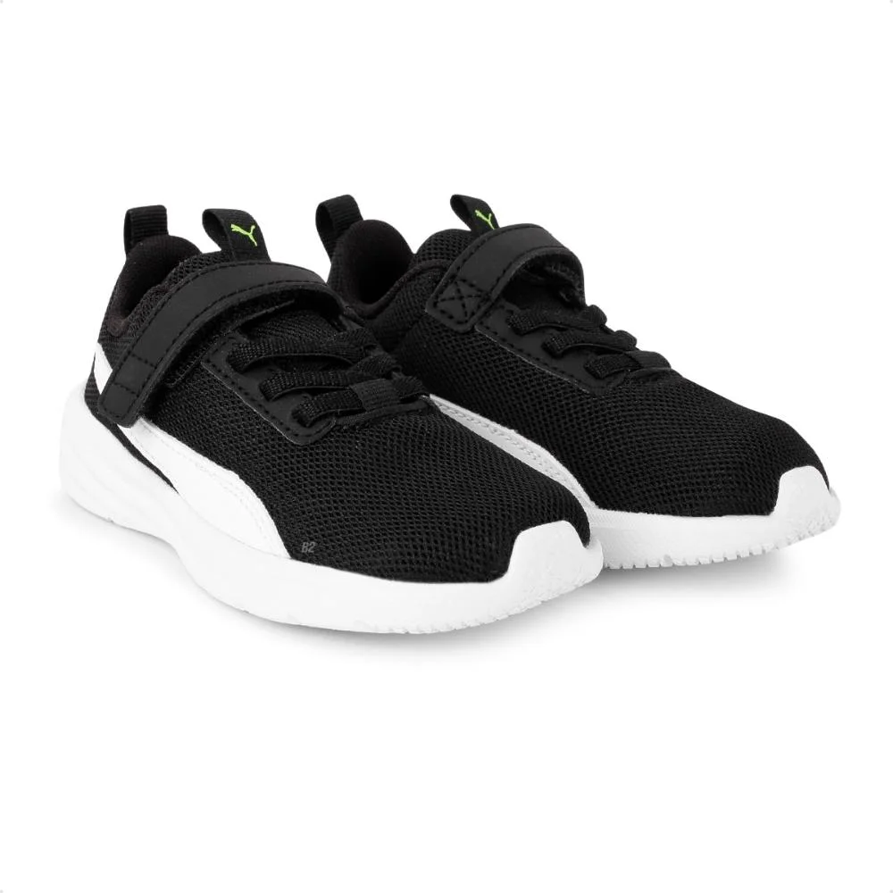 Tênis Puma Rickie Runner Infantil Preto/Branco 3