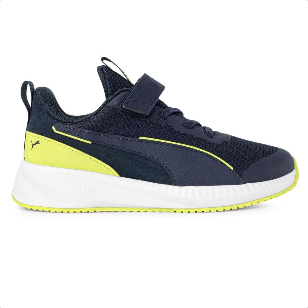 Tênis Puma Flyer 3 Juvenil Marinho/Verde 4