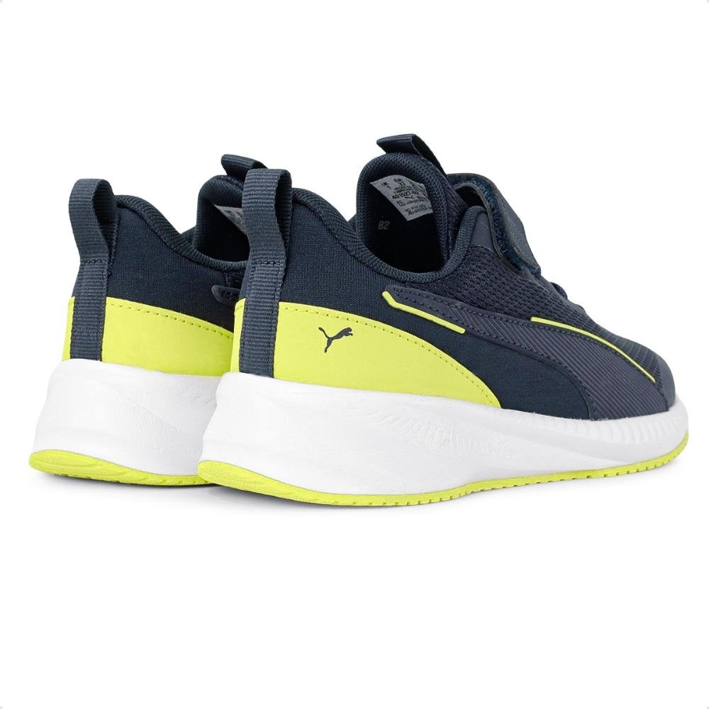 Tênis Puma Flyer 3 Juvenil Marinho/Verde 2