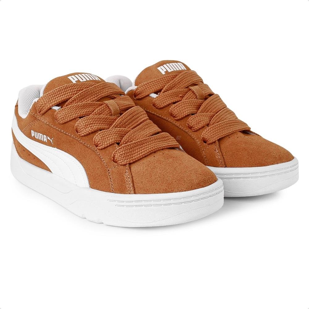 Tênis Puma Park Lifestyle Easy SD BDP Masculino Marrom/Branco 2