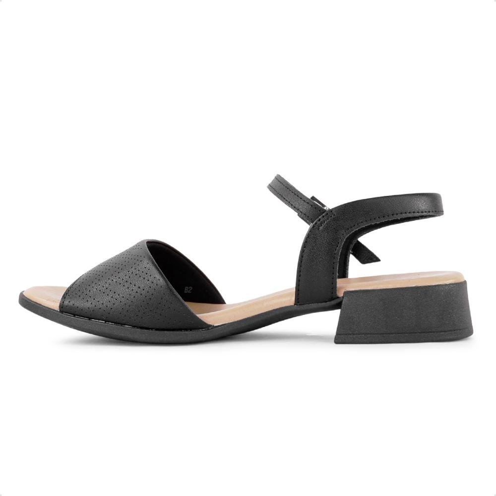 Sandália Usaflex Casual Glam Feminina Preto 2