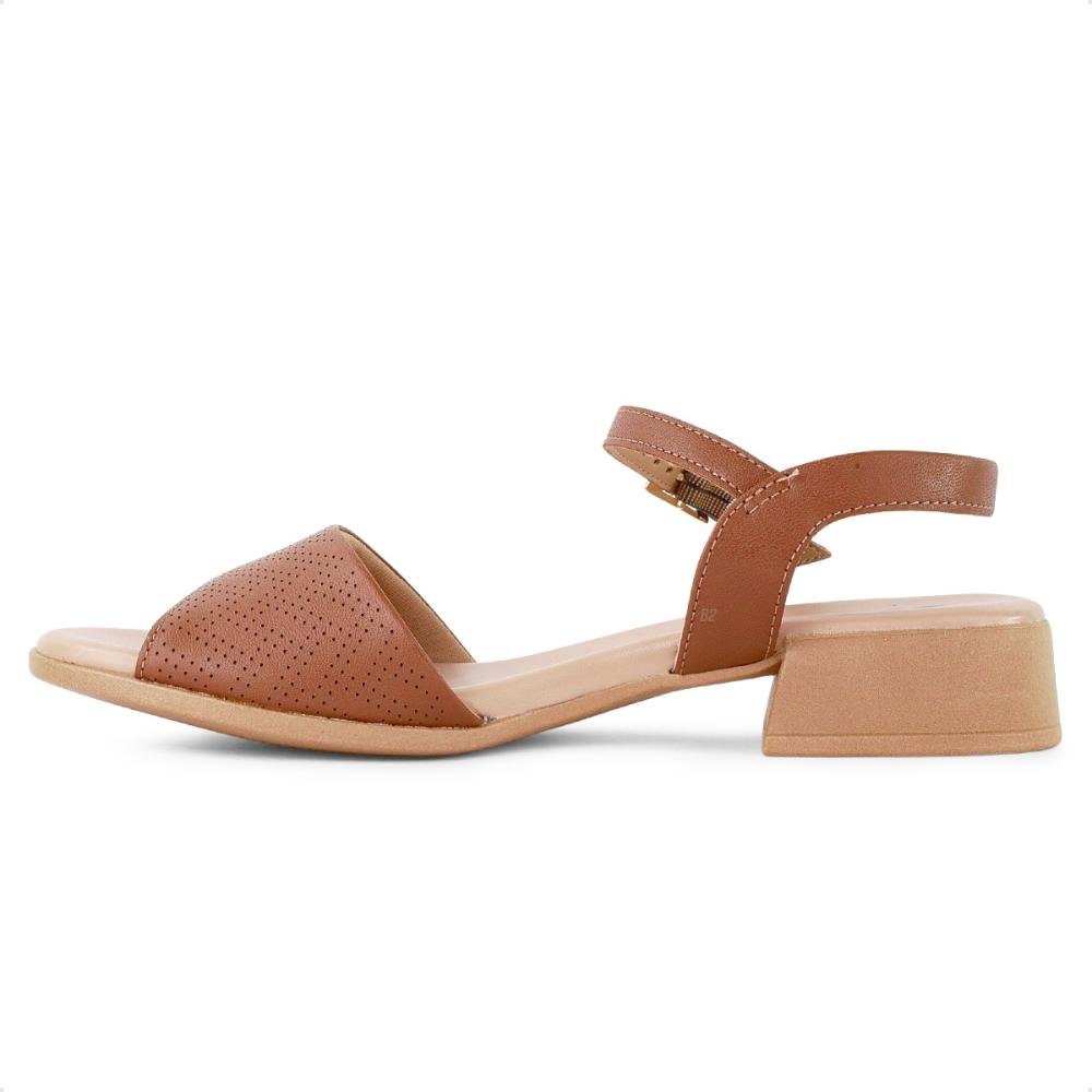 Sandália Usaflex Casual Glam Feminina Marrom/Bege 2