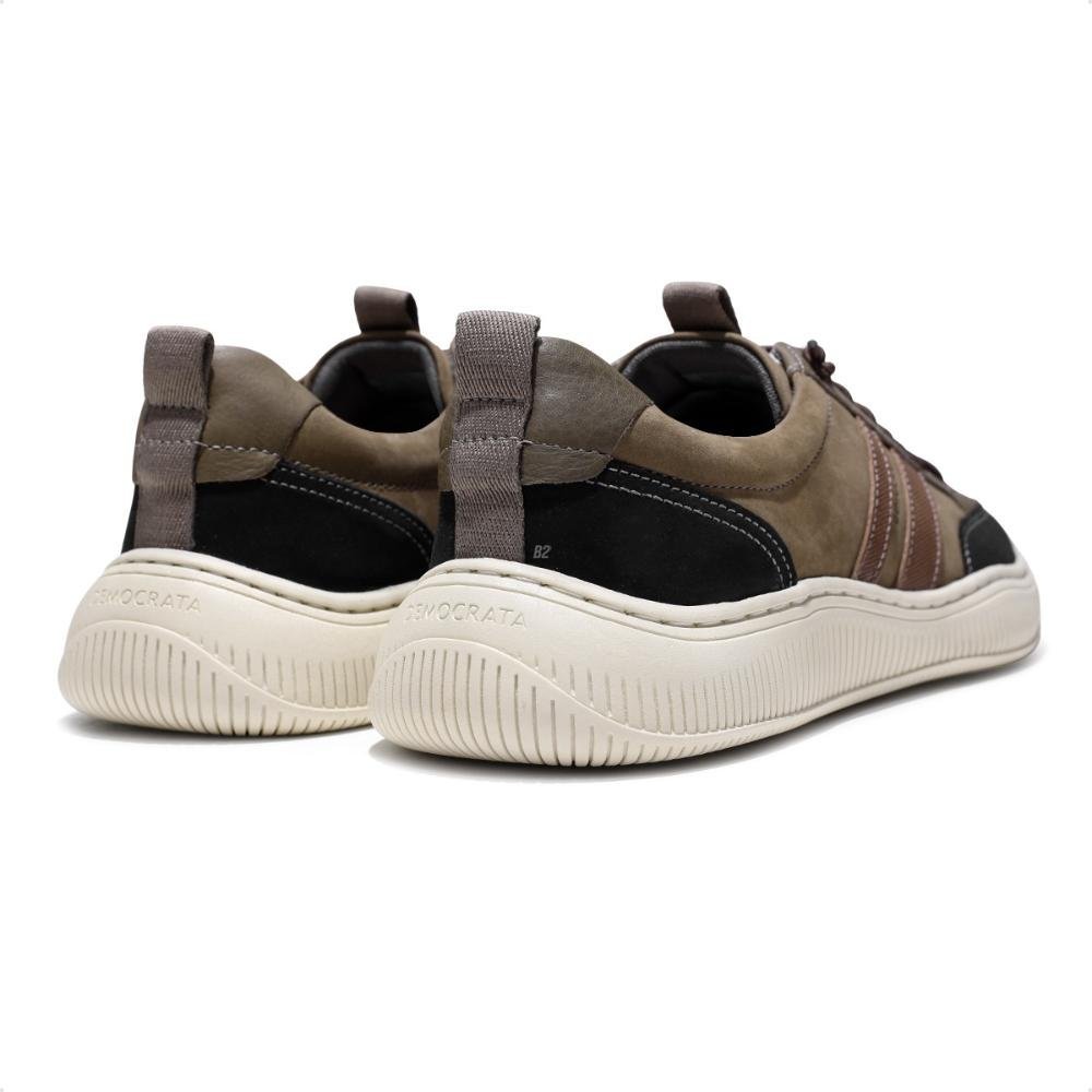 Sapatênis Democrata Denim Vibe Masculino Marrom/Bege 5