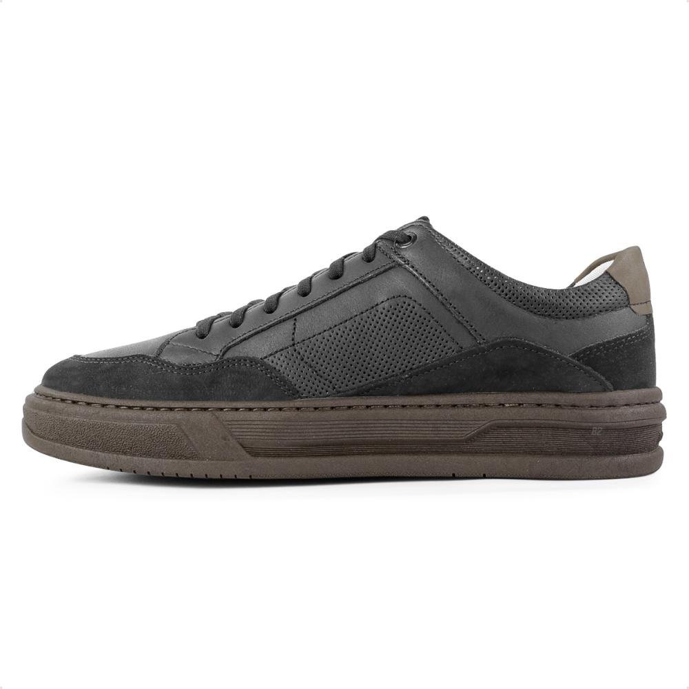 Sapatênis Democrata Denim Wide Masculino Preto/Marrom 2