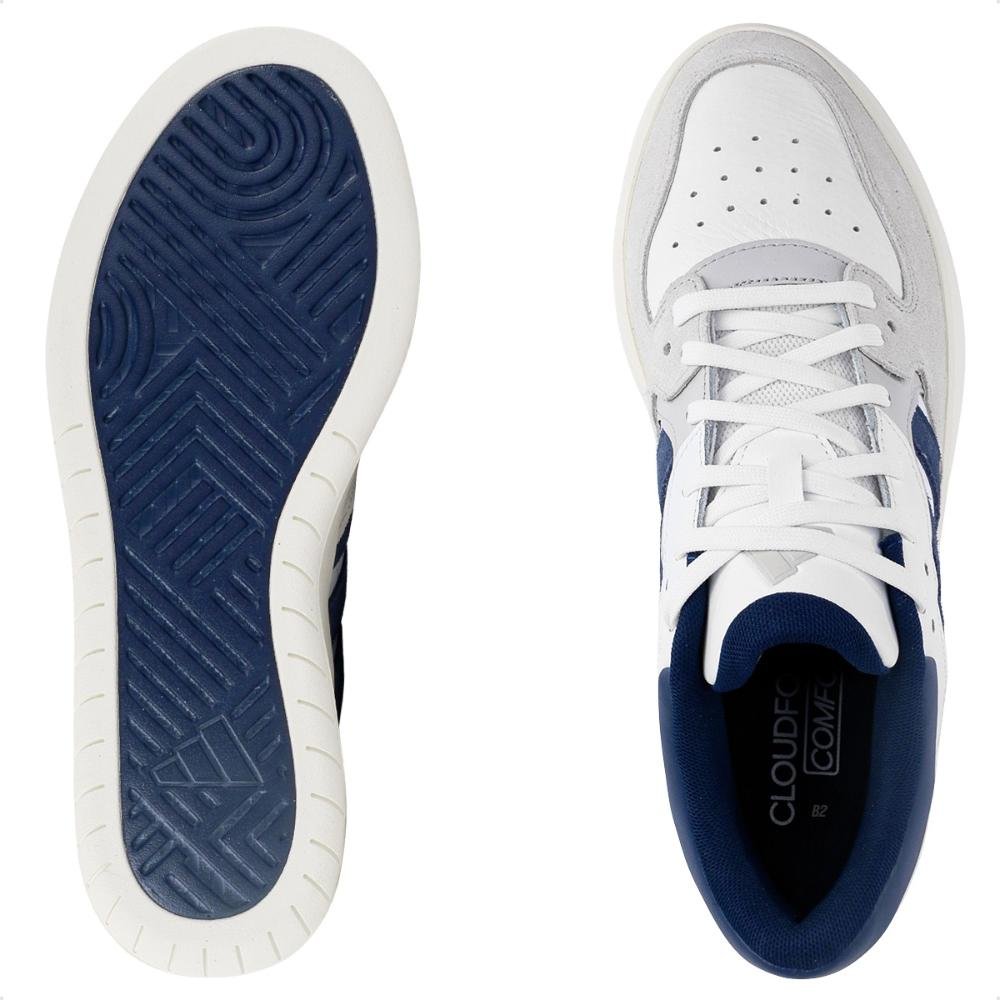 Tênis Adidas Court 24 Masculino Cinza/Marinho 6
