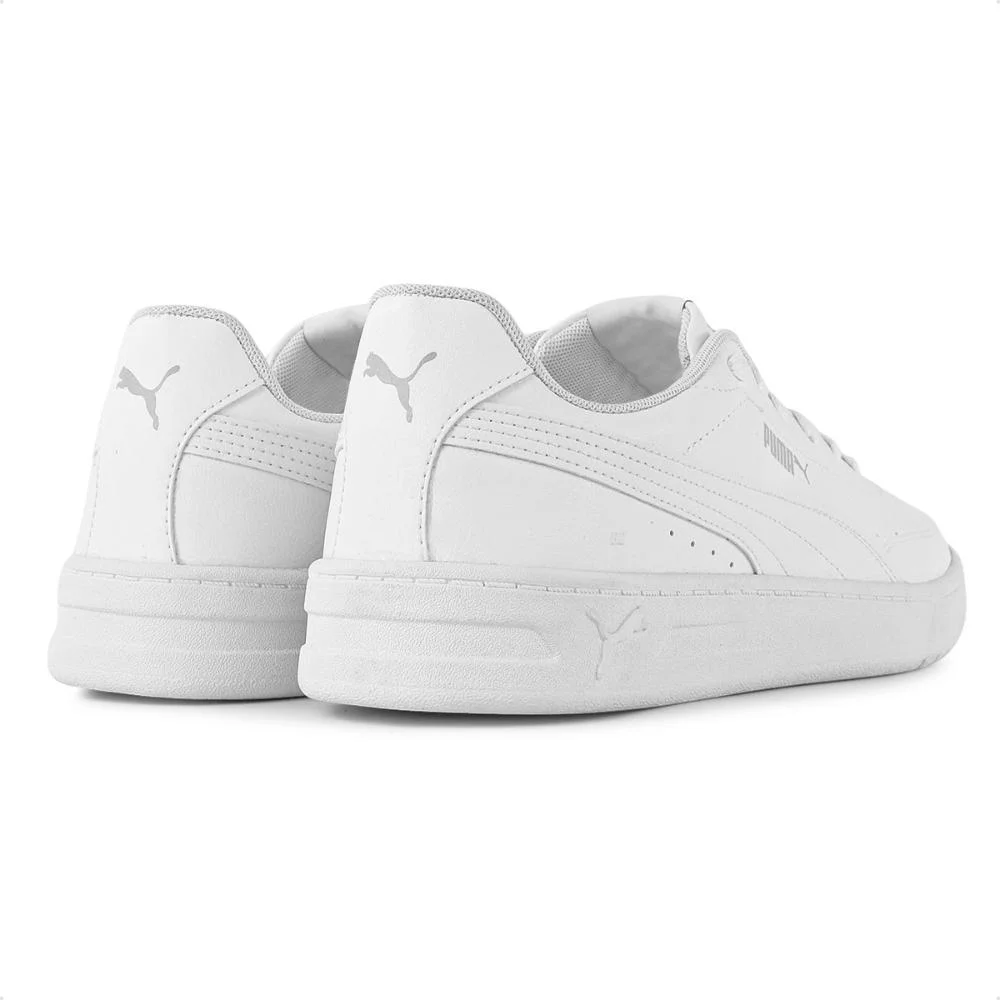 Tênis Puma Court Classic Clean Masculino Branco 5