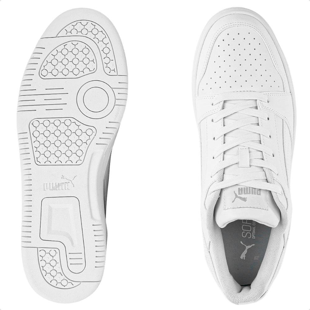 Tênis Puma Rebound V6 Low Bdp Masculino Branco 6