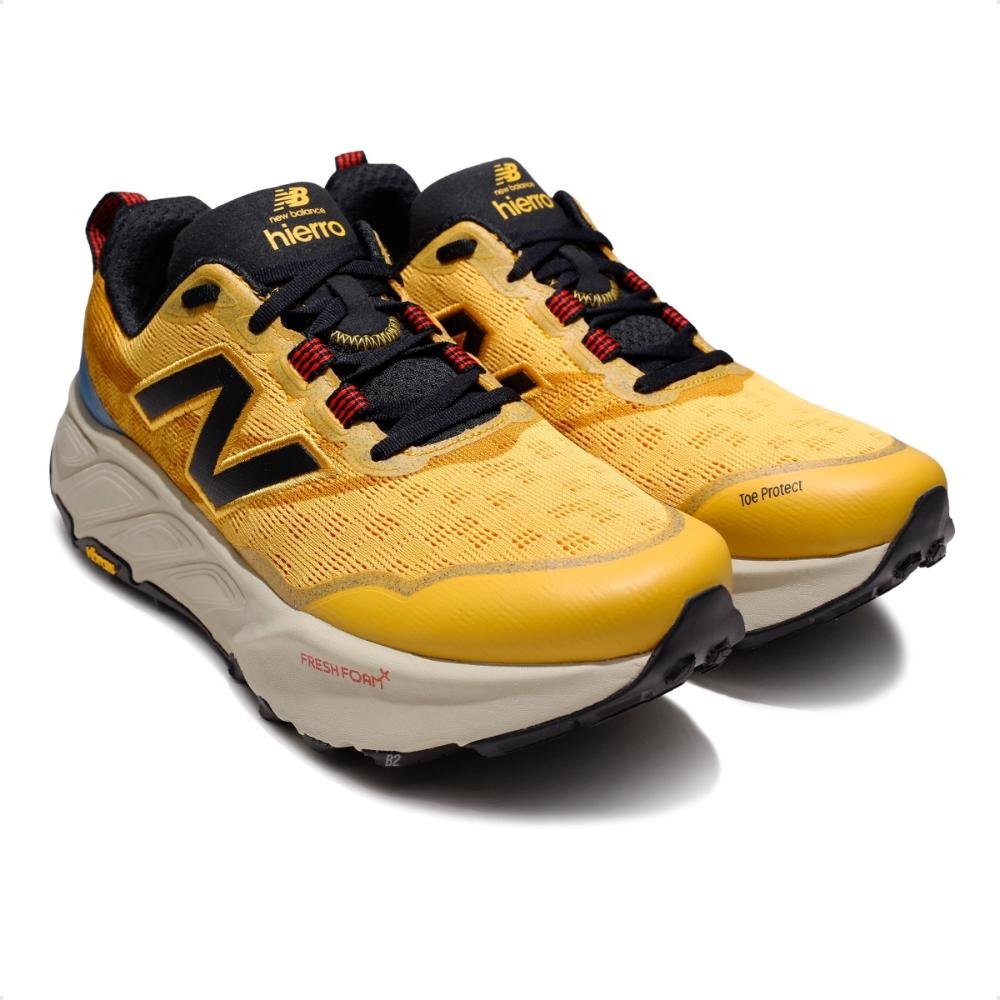 Tênis New Balance Hierro V9 Masculino Amarelo/Azul 3