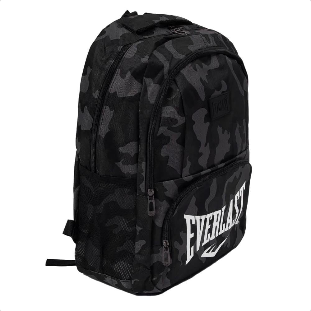 Mochila Everlast Army Unissex Preto/Cinza 3