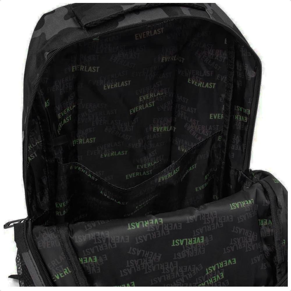 Mochila Everlast Army Unissex Preto/Cinza 4
