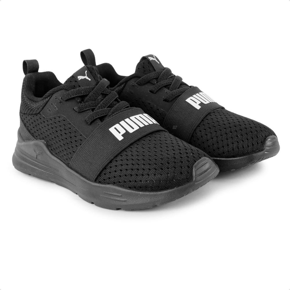Tênis Puma Wired Run Infantil Preto/Branco 3