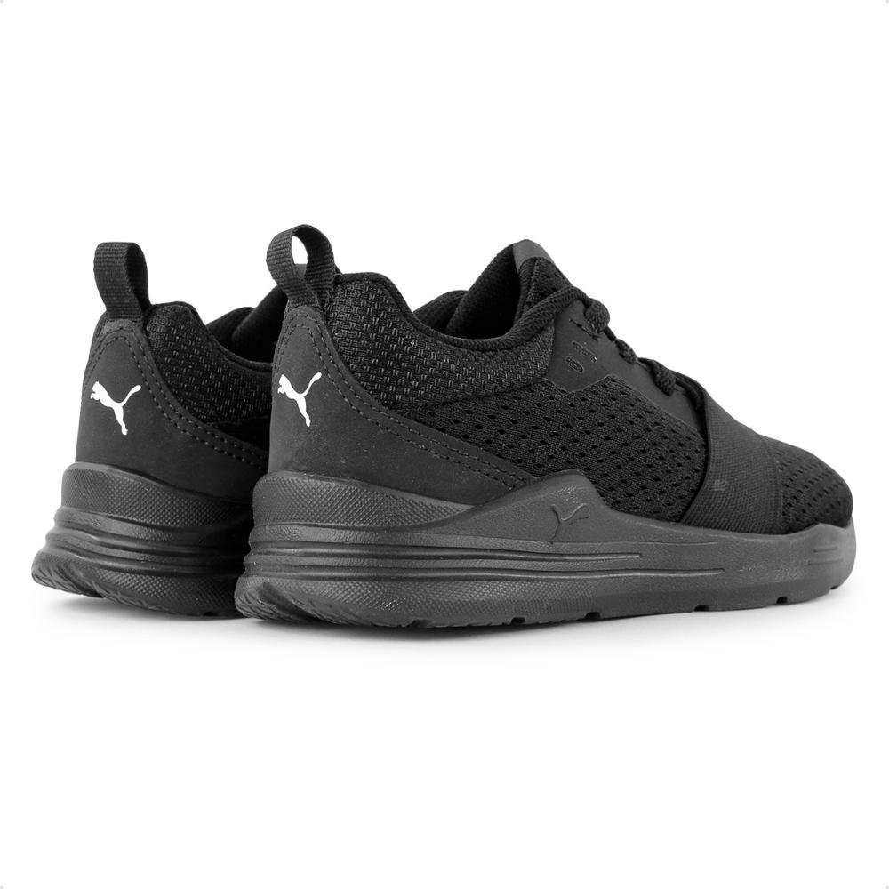 Tênis Puma Wired Run Infantil Preto/Branco 5