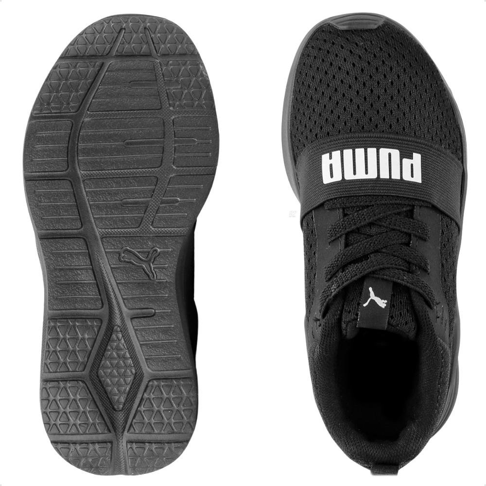 Tênis Puma Wired Run Infantil Preto/Branco 6