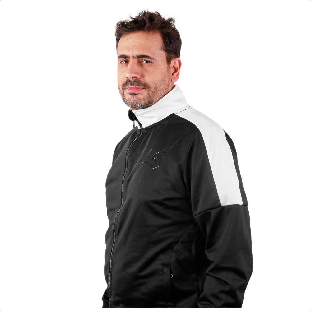 Agasalho Mizuno Root IIIM Masculino Preto/Branco 4