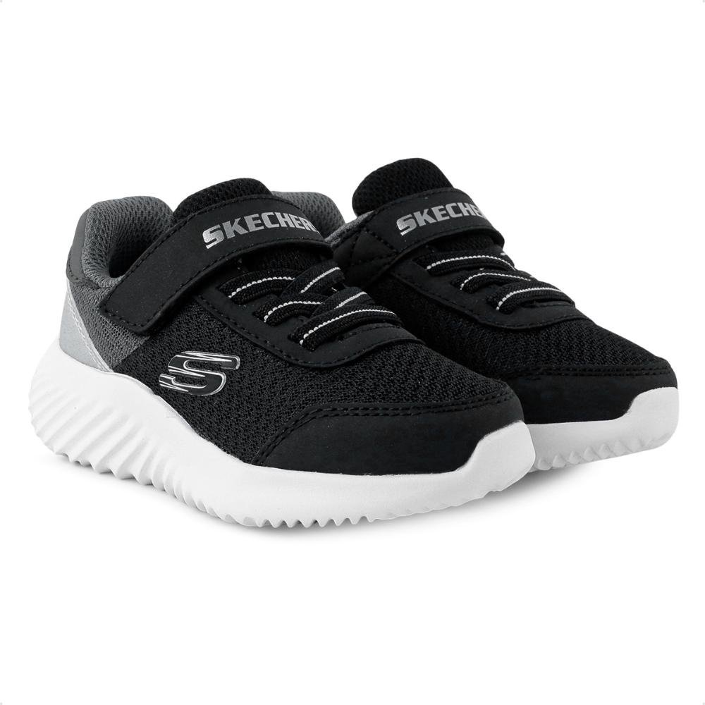 Tênis Skechers Bounder Trekzic Infantil Preto/Cinza 3