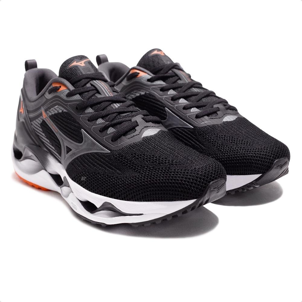 Tênis Mizuno Wave Stratos 3 Masculino Preto/Grafite 3