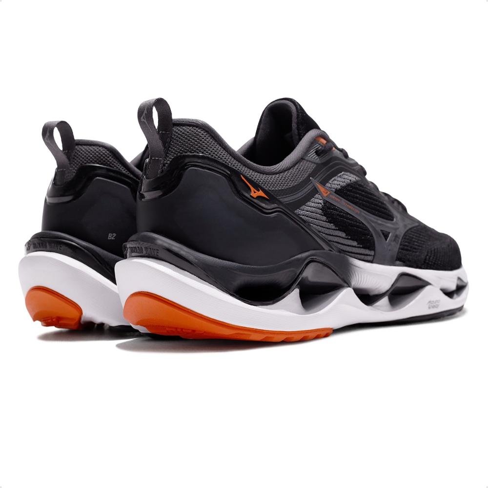 Tênis Mizuno Wave Stratos 3 Masculino Preto/Grafite 5