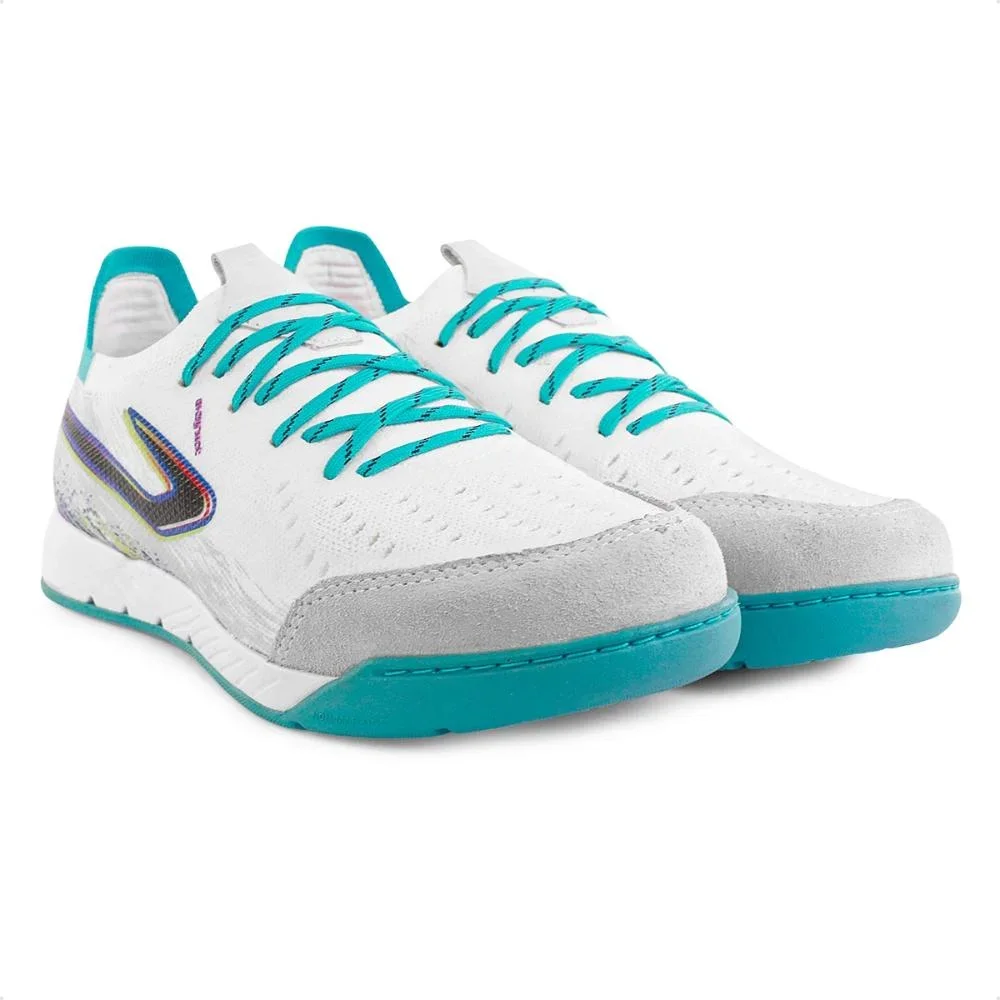 Chuteira Futsal Topper Dominator Fuse II Unissex Branco 3