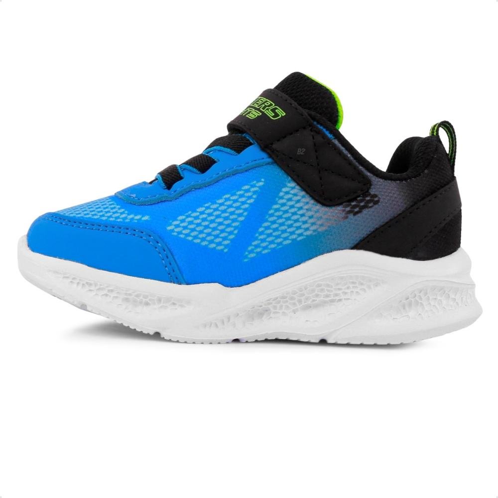 Tênis Skechers Meteor Lights Krendo Infantil Azul/Preto 2