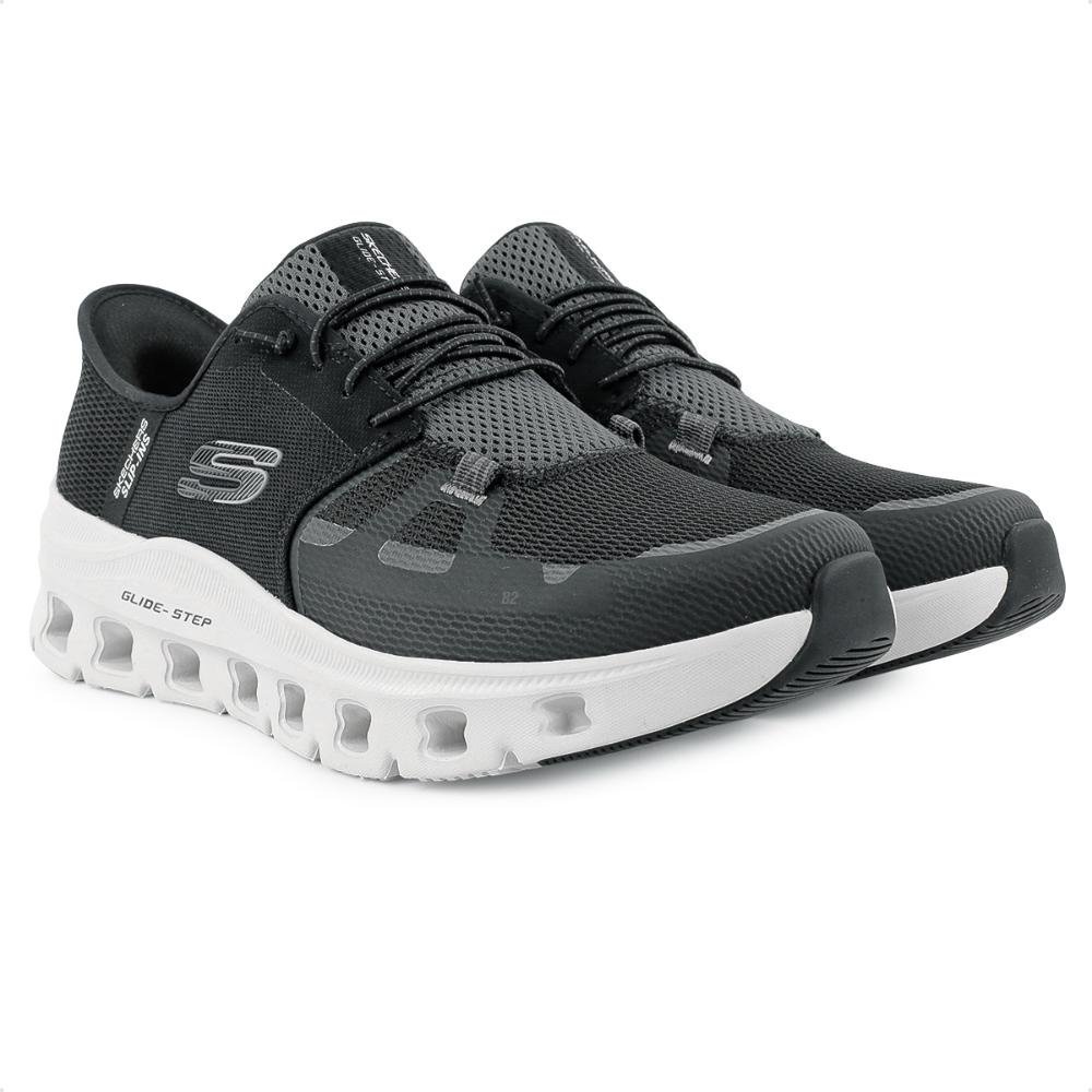 Tênis Skechers Glide Step Pro Masculino Preto/Cinza 3