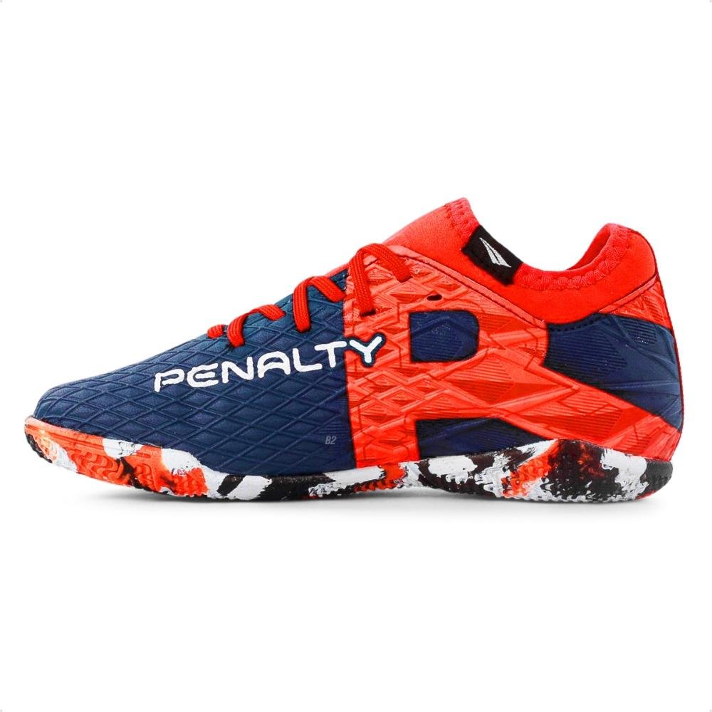 Chuteira Futsal Penalty Rx Locker Kids Y-3 Unissex Azul/Vermelho 2