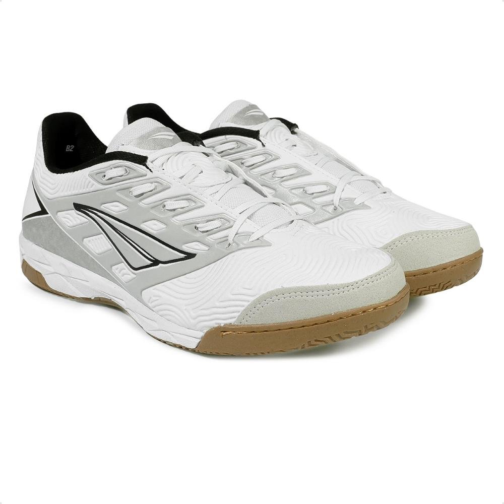 Chuteira Futsal Penalty Viento Y-1 Masculina Branco/Cinza 3