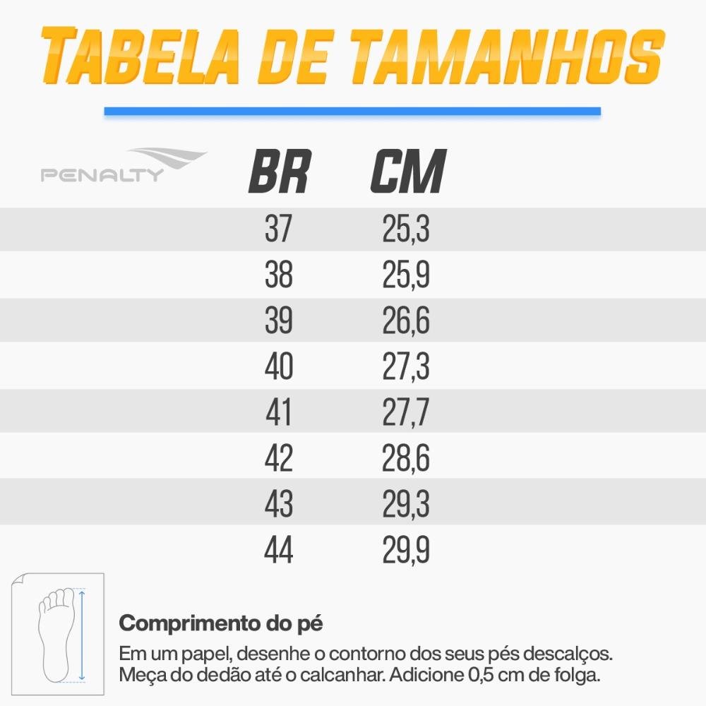 Chuteira Society Penalty Brasil 70 Y-1 Masculina Azul/Preto 4