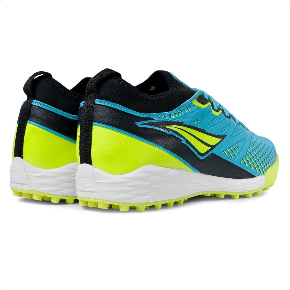 Chuteira Society Penalty Se7e Locker Y-2 Masculina Azul Claro/Verde 5