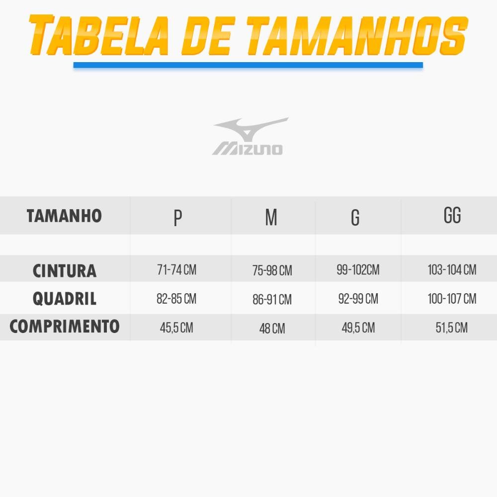 Bermuda Mizuno Tennis Master M 7" Masculina Bege/Preto 3