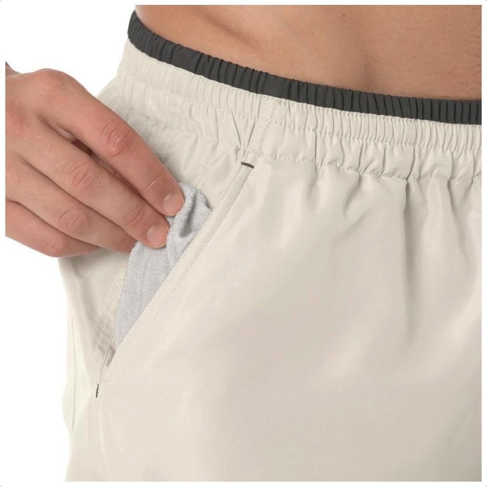 Bermuda Mizuno Tennis Master M 7" Masculina Bege/Preto 4