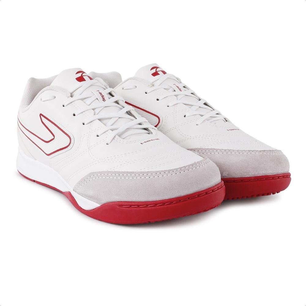 Chuteira Futsal Topper Maestro Club V Masculina Branco/Vermelho 3