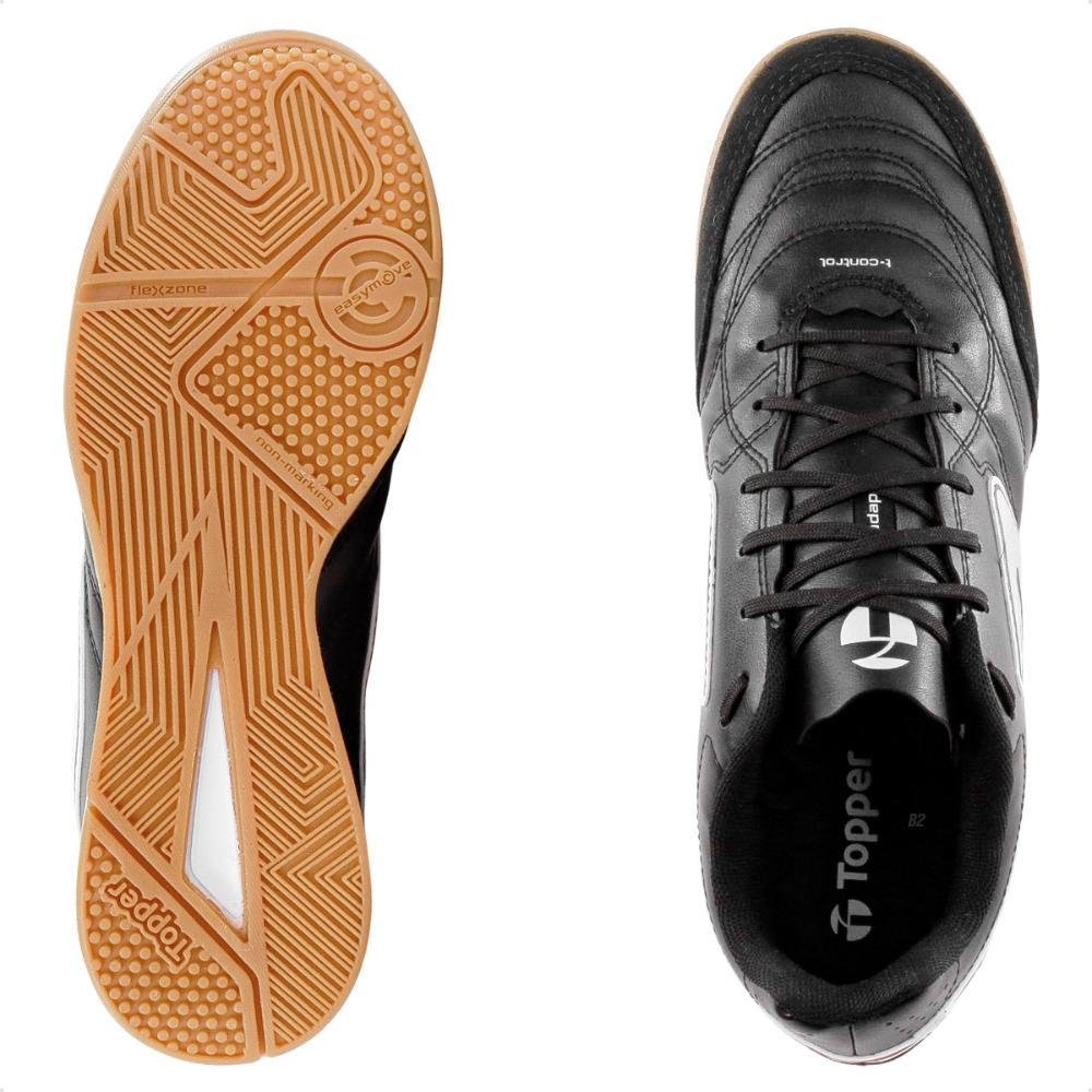 Chuteira Futsal Topper Maestro Club V Masculina Preto/Branco 6