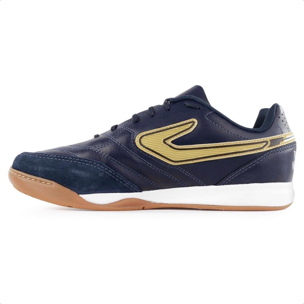 Chuteira Futsal Topper Maestro Club V Masculina Marinho/Amarelo 2