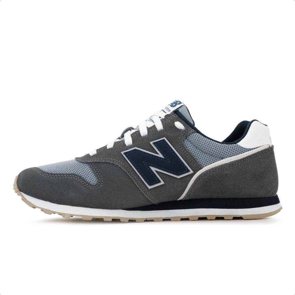 Tênis New Balance 373v2 Masculino Casual Cinza/Marinho 2