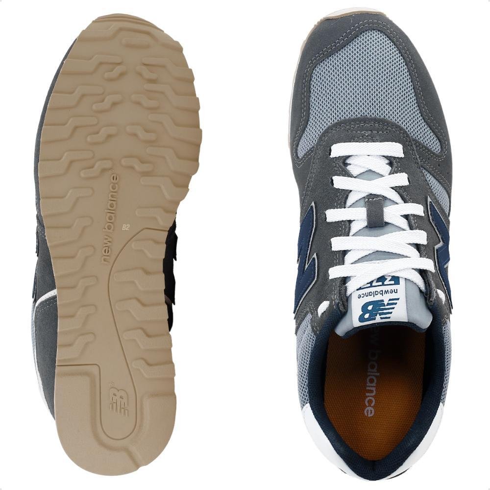 Tênis New Balance 373v2 Masculino Casual Cinza/Marinho 5