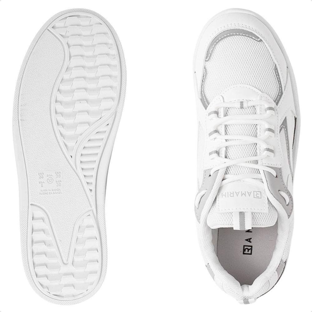Tênis Ramarim Crystal Casual Feminino Branco/Cinza 6