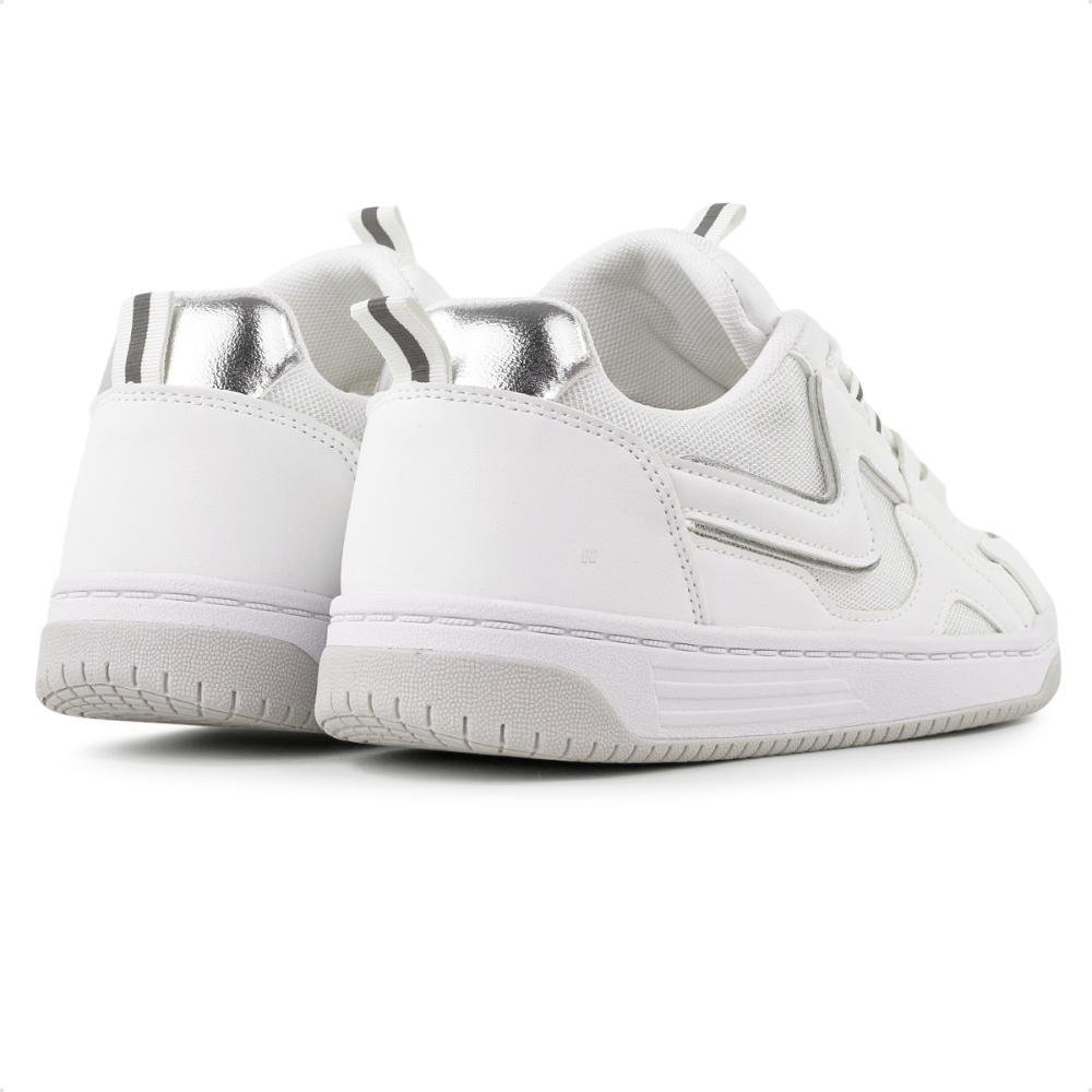 Tênis Ramarim Crystal Curve Feminino Branco/Prata 4