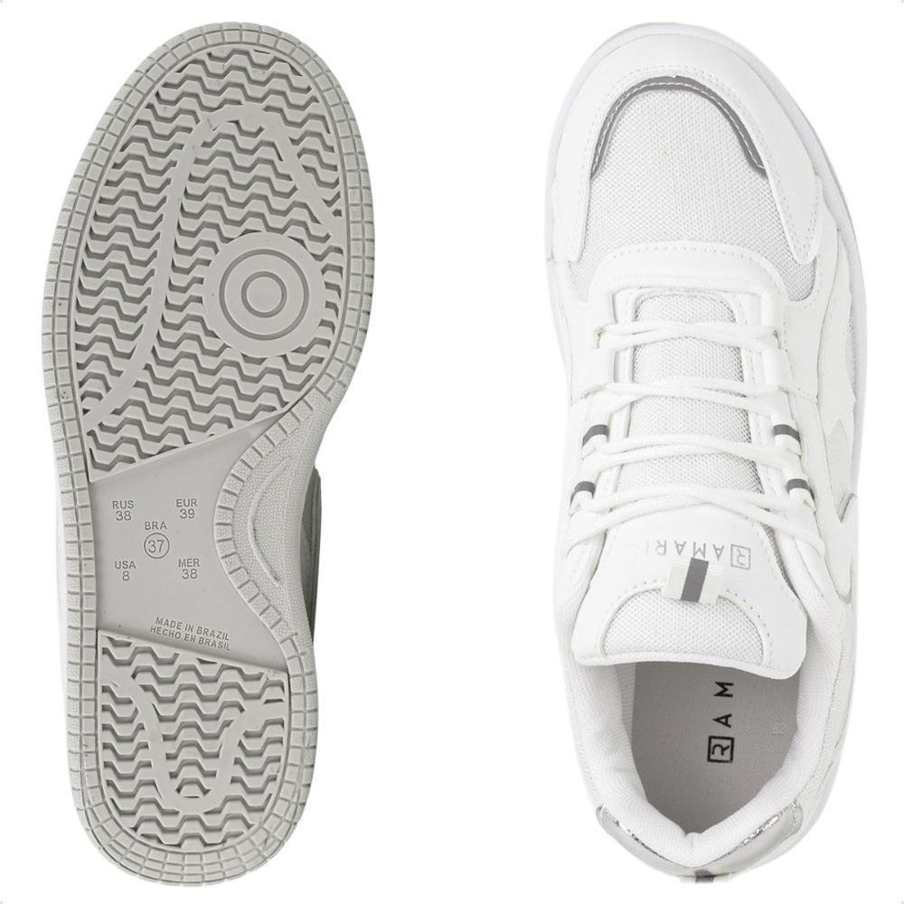 Tênis Ramarim Crystal Curve Feminino Branco/Prata 6