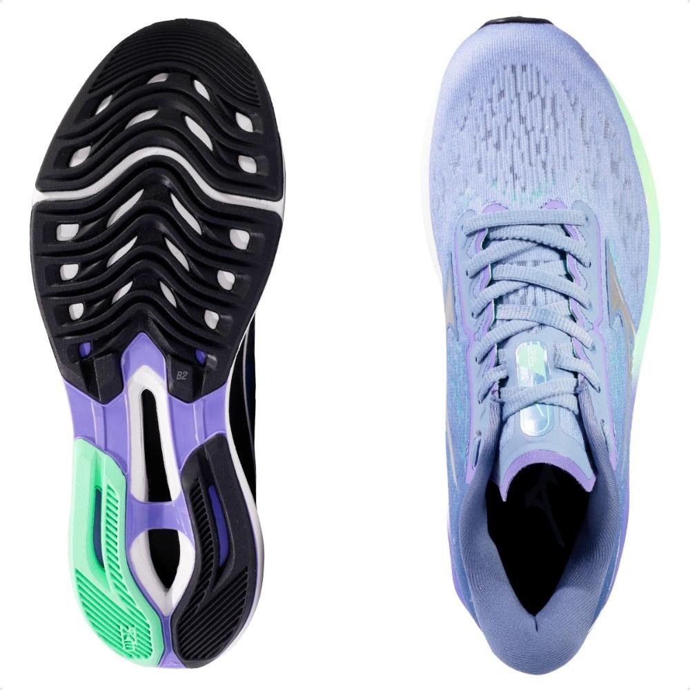 Tênis Mizuno Wave Creation 26 Feminino Azul/Lilás