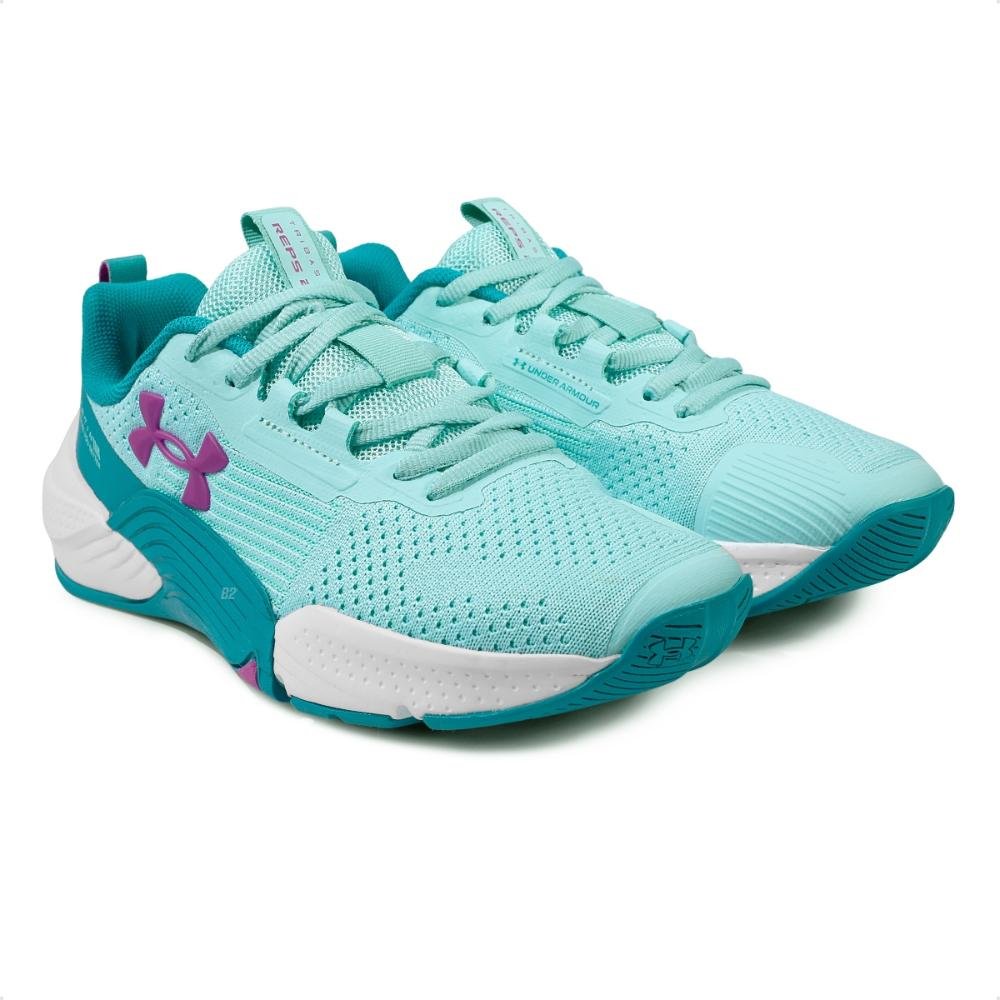 Tênis Under Armour Tribase Reps 2 Feminino Verde/Roxo 3